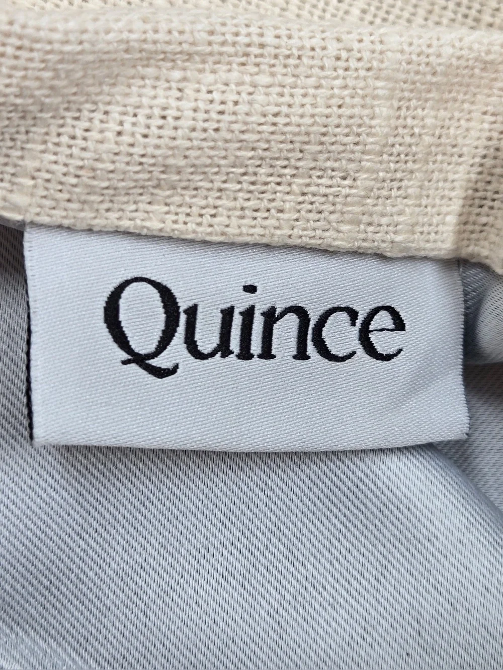 NWT QUINCE Set Of 2 48x96 Cotton Slub Room Darkening Curtains Natural 0730